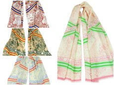 画像1: 「取寄せ」ウールシルクストール 46×180cm ：トワルドジュイ・モダン 4色 (1)