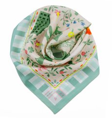 画像10: 「取寄せ」シルクスカーフ 67×67cm ：ジェーン 3色 (10)