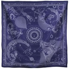 画像2: 「取寄せ」シルクスカーフ 67×67cm ：星座 5色 (2)