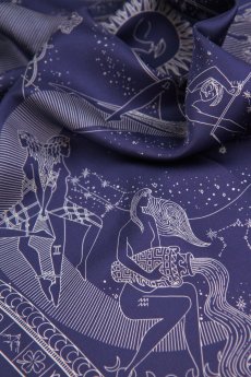 画像5: 「取寄せ」シルクスカーフ 67×67cm ：星座 5色 (5)