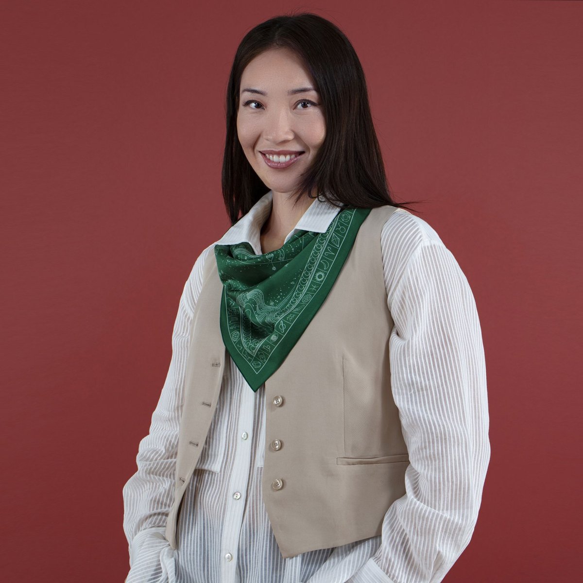 画像7: 「取寄せ」シルクスカーフ 67×67cm ：星座 5色 (7)