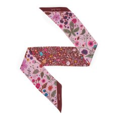画像14: 「取寄せ」シルク・ツイリースカーフ13×140cm ：フルリ 4色 (14)