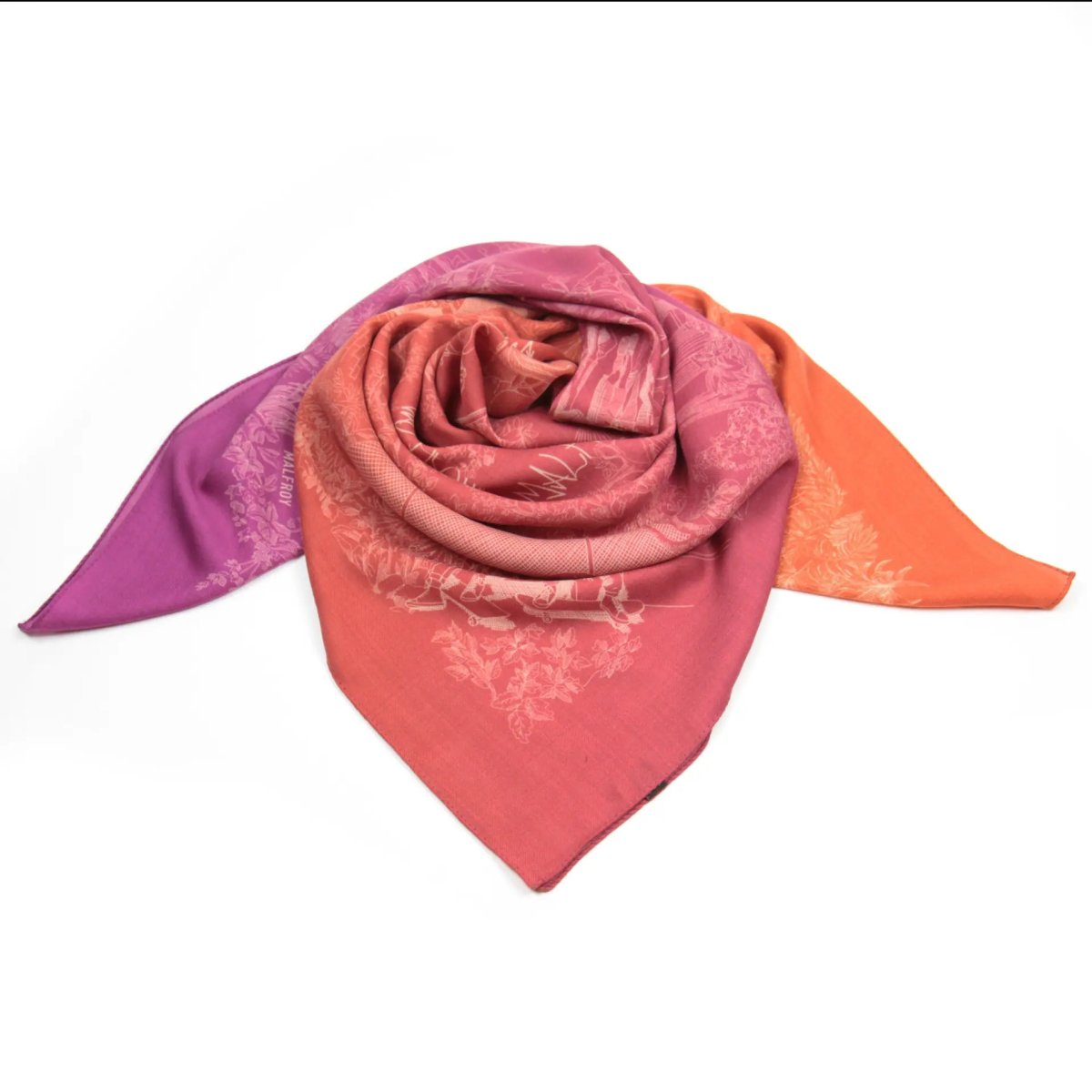 画像5: 「取寄せ」ウールシルクストール 120×120cm ：トワルドジュイ・モダン 4色 (5)