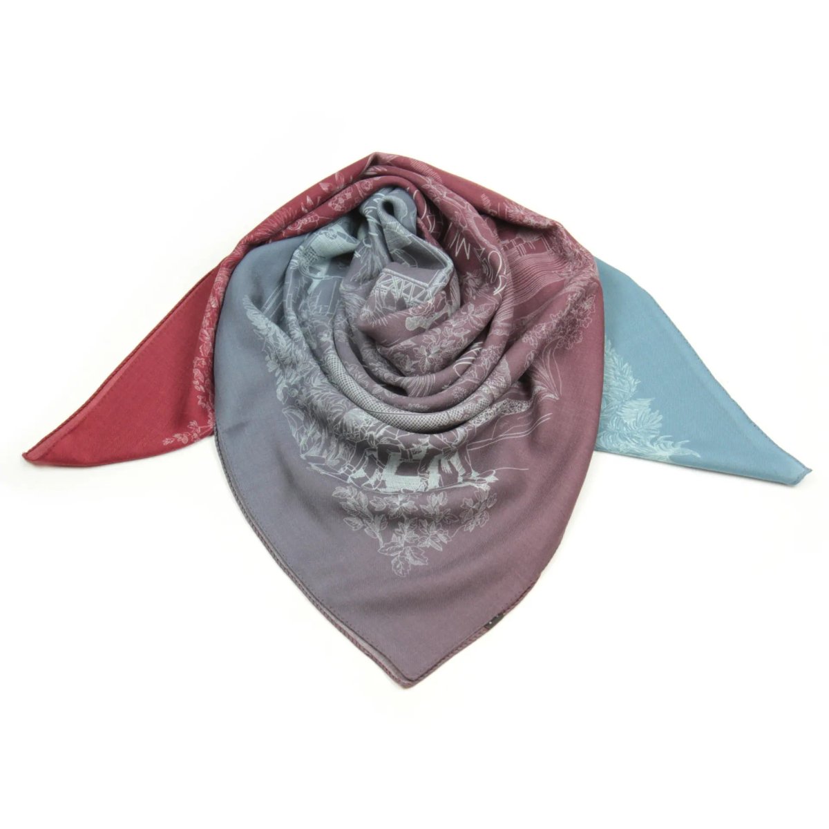 画像9: 「取寄せ」ウールシルクストール 120×120cm ：トワルドジュイ・モダン 4色 (9)