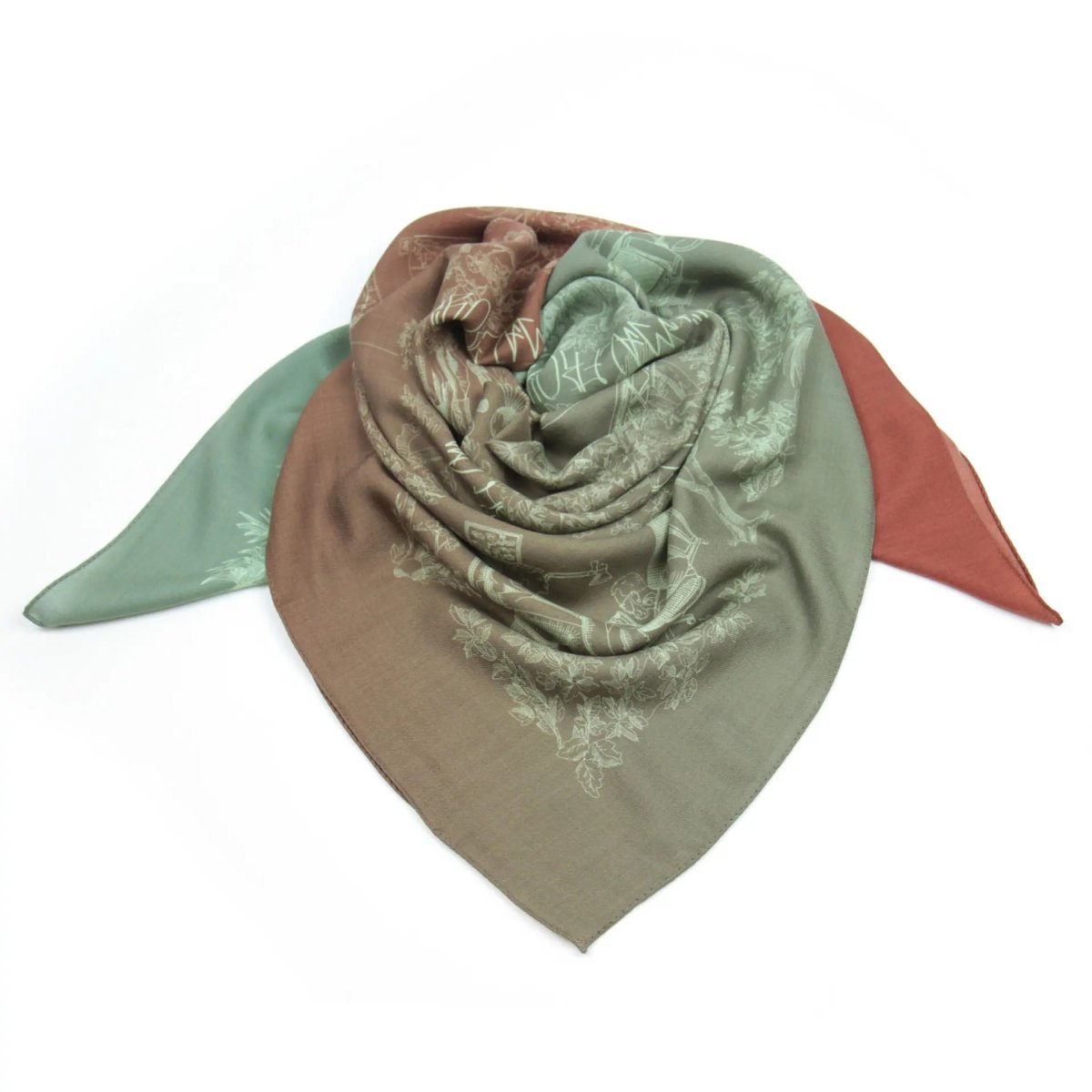 画像13: 「取寄せ」ウールシルクストール 120×120cm ：トワルドジュイ・モダン 4色 (13)