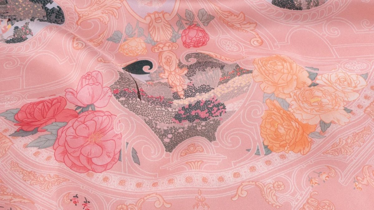 画像5: 「取寄せ」シルクスカーフ 67×67cm ：リヨン・テットドール公園のバラ園 3色 (5)