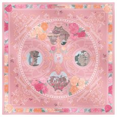 画像2: 「取寄せ」シルクスカーフ 90×90cm ：リヨン・テットドール公園のバラ園 2色 (2)