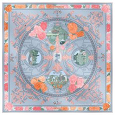 画像6: 「取寄せ」シルクスカーフ 90×90cm ：リヨン・テットドール公園のバラ園 2色 (6)