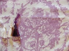 画像4: 「J即納」布：メラニー（アイボリーベース紫）長さ50cm単位 (4)