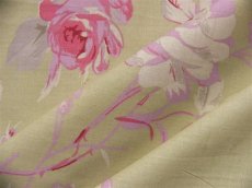 画像4: 「J即納」布：フルールマノン（グリーンベースピンク）長さ50cm単位 (4)