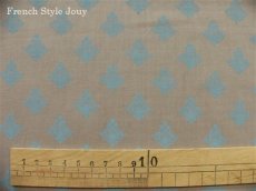 画像2: 「J即納」廃盤布：ラトゥナ（グレイベースブルー）長さ50cm単位 (2)