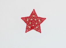 画像3: 「J即納」廃盤ワッペン：刺繍のエトワール（赤） (3)
