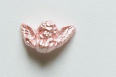 画像1: 「J即納」ボタン：天使（微笑み、ピンク） (1)