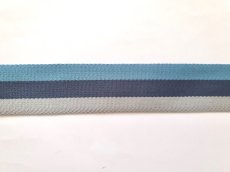 画像3: 「F在庫」ストライプテープ：4cmマノン（ブルー系、リバーシブル） (3)
