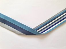 画像4: 「F在庫」ストライプテープ：4cmマノン（ブルー系、リバーシブル） (4)
