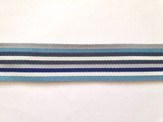 画像5: 「F在庫」ストライプテープ：4cmマノン（ブルー系、リバーシブル） (5)