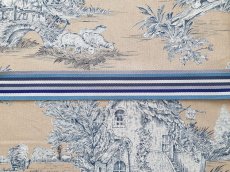 画像7: 「F在庫」ストライプテープ：4cmマノン（ブルー系、リバーシブル） (7)