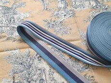 画像8: 「F在庫」ストライプテープ：4cmマノン（ブルー系、リバーシブル） (8)