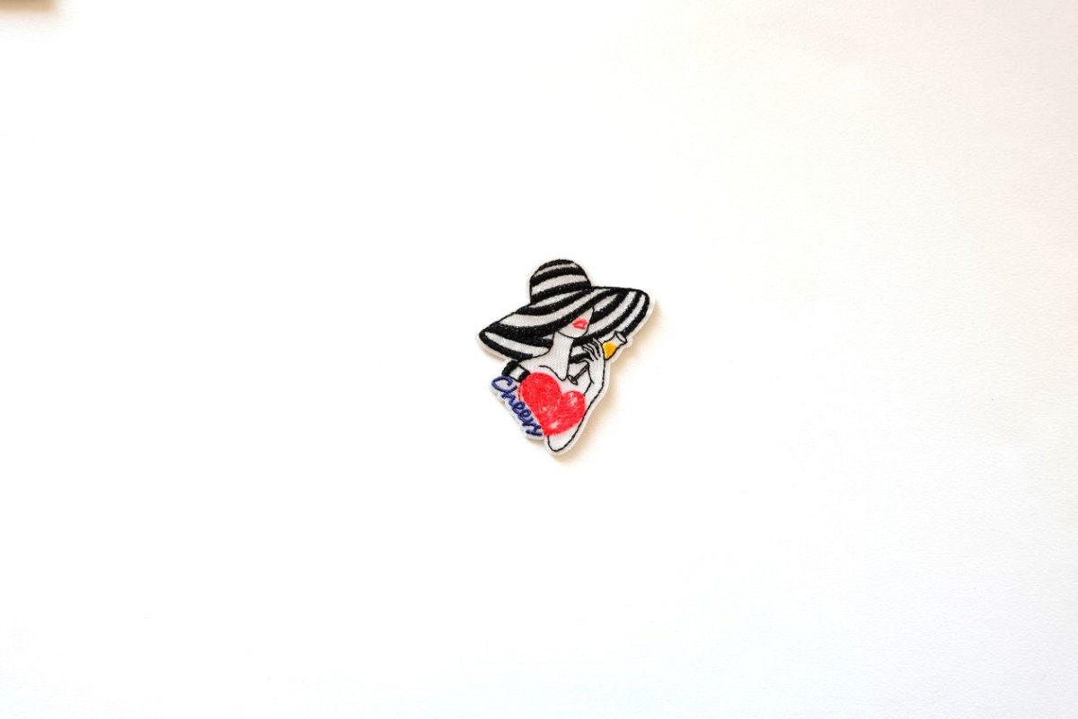 画像3: 「J即納」ワッペン:ファッション・チアリー(マダム・シャンパン) (3)