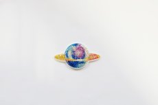 画像1: 「J即納」廃盤ワッペン：土星（スパンコール） (1)