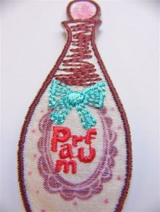 画像3: 「J即納」ワッペン：香水瓶（アンティークボトル型） (3)