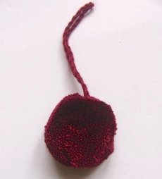画像1: 「F在庫」飾りポンポン3cm（ボルドー） (1)