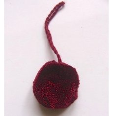 画像1: 「F在庫」飾りポンポン3cm（ボルドー） (1)