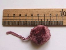 画像2: 「F在庫」飾りポンポン3cm（オールドローズ） (2)