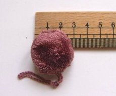 画像3: 「F在庫」飾りポンポン3cm（オールドローズ） (3)