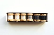 画像1: 「J即納」絹糸6色セット：AU VER A SOIE　白黒系　16m×6点 (1)