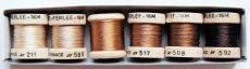 画像1: 「J即納」絹糸6色セット：AU VER A SOIE　ブラウン系　16m×6点 (1)