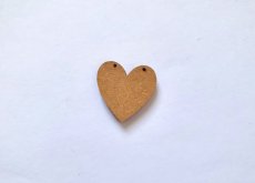 画像3: 「J即納」木製飾りボタン：廃盤 ボナネ（ハート、赤） (3)