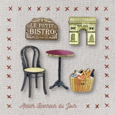 画像2: 「特別取寄せ」木製飾りボタン5点セット：プティ・ビストロ・パリジエンヌ (2)