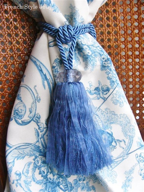 カーテンタッセル：ダイヤモンド（21：ブルー）