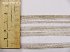 画像2: 「J即納」廃盤ストライプリボン38mm（ベージュ・白） (2)