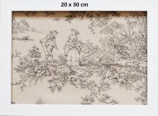 画像3: 「J即納」布：プチ・トリアノン（ベージュベース黒） (3)