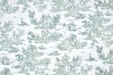 画像1: 「F在庫」布：ミニパストラル（グリーン、小柄） (1)