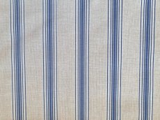 画像1: 「F在庫」はぎれ80×50：スージー（ベージュブルー、ストライプ） (1)