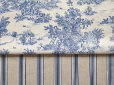 画像3: 「共同購入応募者専用」布：スージー（ベージュブルー、ストライプ） (3)