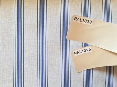 画像5: 「F在庫」はぎれ80×50：スージー（ベージュブルー、ストライプ） (5)