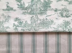 画像3: 「共同購入応募者専用」布：スージー（ベージュグリーン、ストライプ） (3)