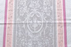 画像3: 「J即納」フキン：ヴェルサイユ（ピンク・グレイ）50×70cm (3)