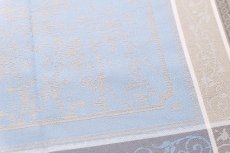 画像6: 「J即納」フキン：ヴェルサイユ（ブルー・生成り）50×70cm (6)