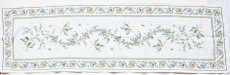 画像2: 「F在庫」テーブルランナー170x50cm：ムスティエ(ジャカード、グリーン・ブルー) (2)