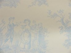 画像3: 【送料込み】「F在庫」壁紙：tdjプロヴァンス（水色）10m巻き (3)
