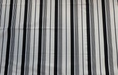 画像7: 「J即納」はぎれ70×50：ストライプ・ヴェルサーユ（麻混、色番05 麻色ベース黒・白） (7)