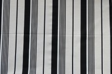 画像8: 「J即納」はぎれ70×50：ストライプ・ヴェルサーユ（麻混、色番05 麻色ベース黒・白） (8)