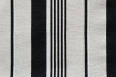 画像9: 「J即納」はぎれ70×50：ストライプ・ヴェルサーユ（麻混、色番05 麻色ベース黒・白） (9)