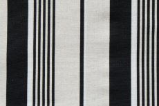 画像10: 「J即納」はぎれ70×50：ストライプ・ヴェルサーユ（麻混、色番05 麻色ベース黒・白） (10)