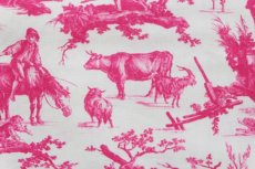 画像8: 「J即納/移動中」はぎれ75×49：SAJOU田園の喜び（ピンク） (8)